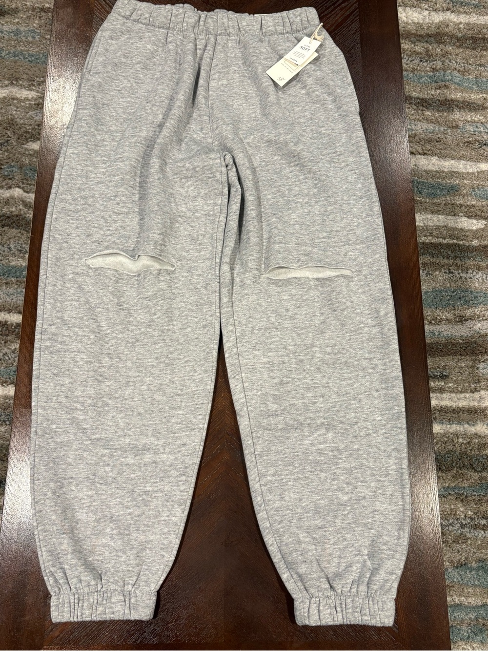 NWT REFLEX Light Gray Womens Jogger Sweatpants size Large